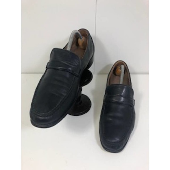 Bally Genuine Leather Paulson Round Toe Slip-On Shoes Black Mens US 9.5 main image 6